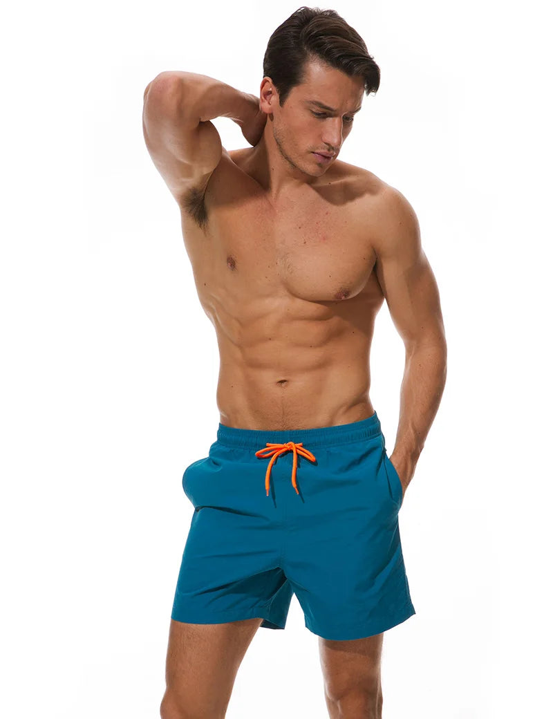 Summer Swim Pants Male Athletic Running Gym Quick Dry Swimsuit Size 4XL by DERILUJA LLC