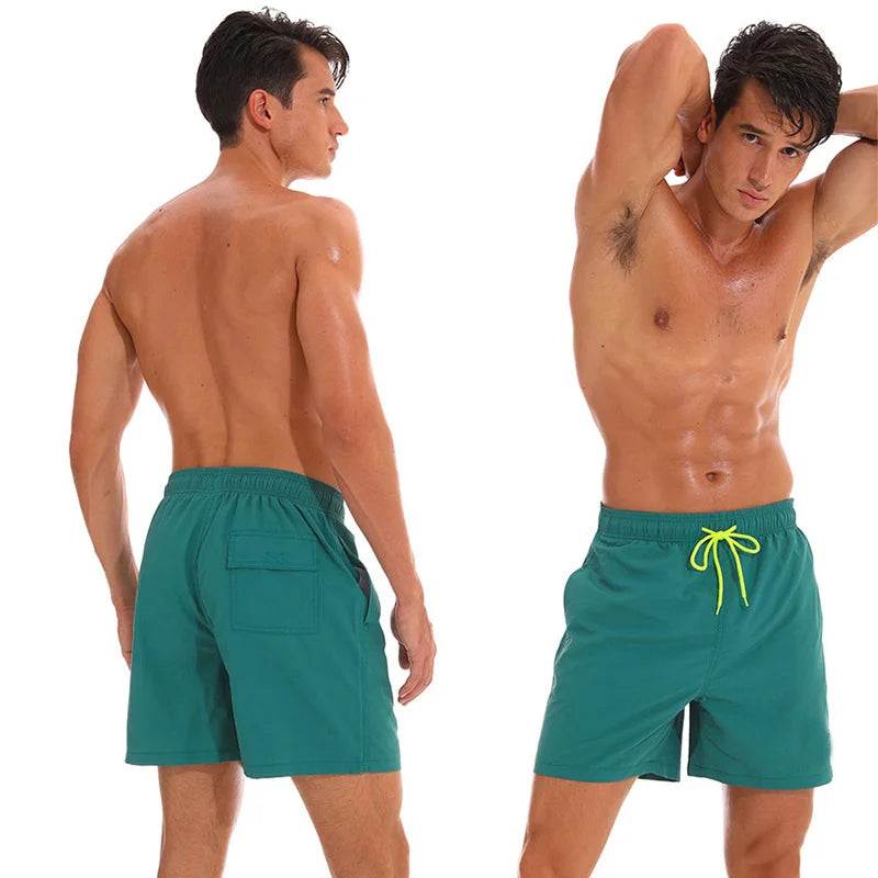 Summer Swim Pants Male Athletic Running Gym Quick Dry Swimsuit Size 4XL by DERILUJA LLC