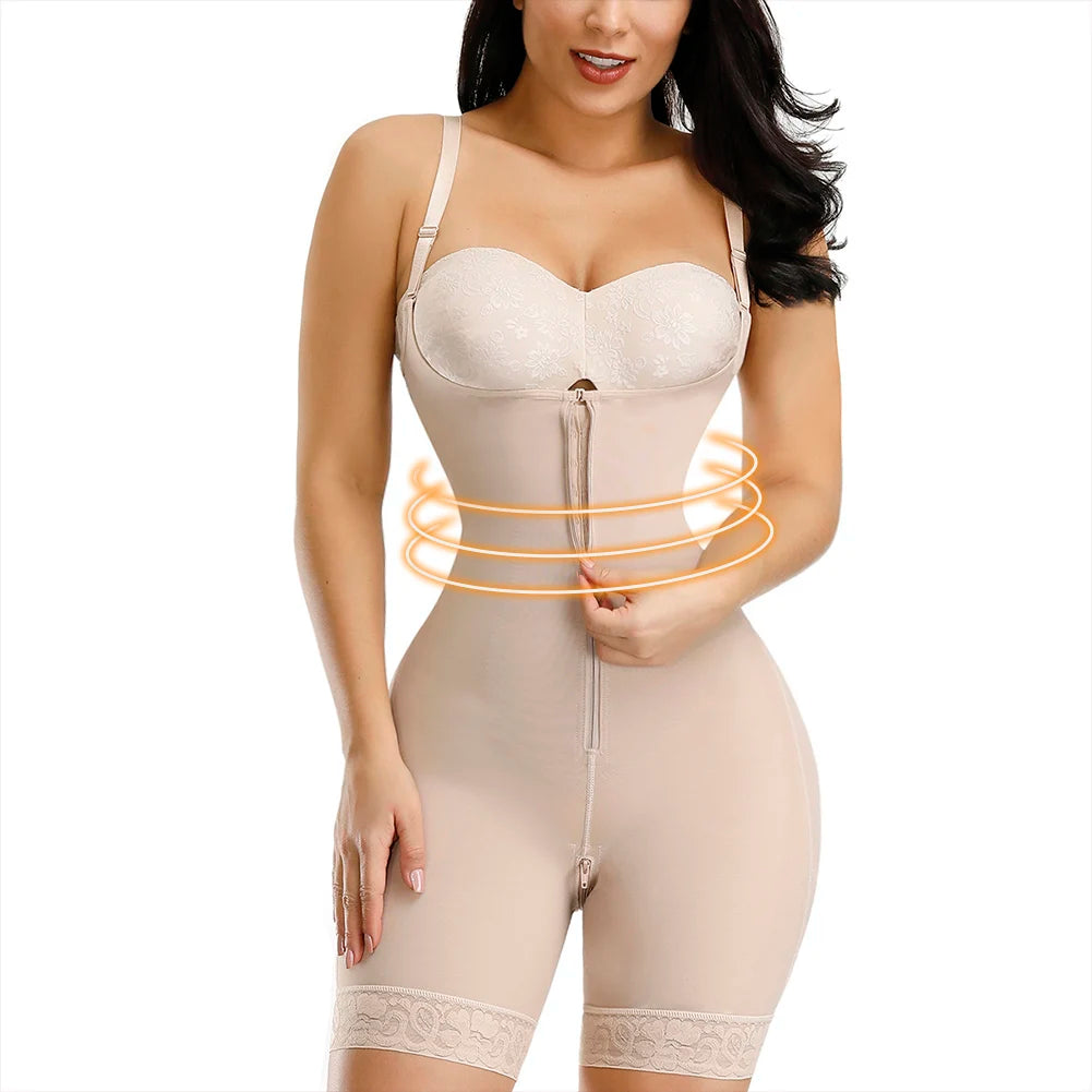 Straps Full Body Shaper Tummy Slimming Postpartum Stage 3 Girdle Push Up Butt Lifter Shapewear by DERILUJA LLC