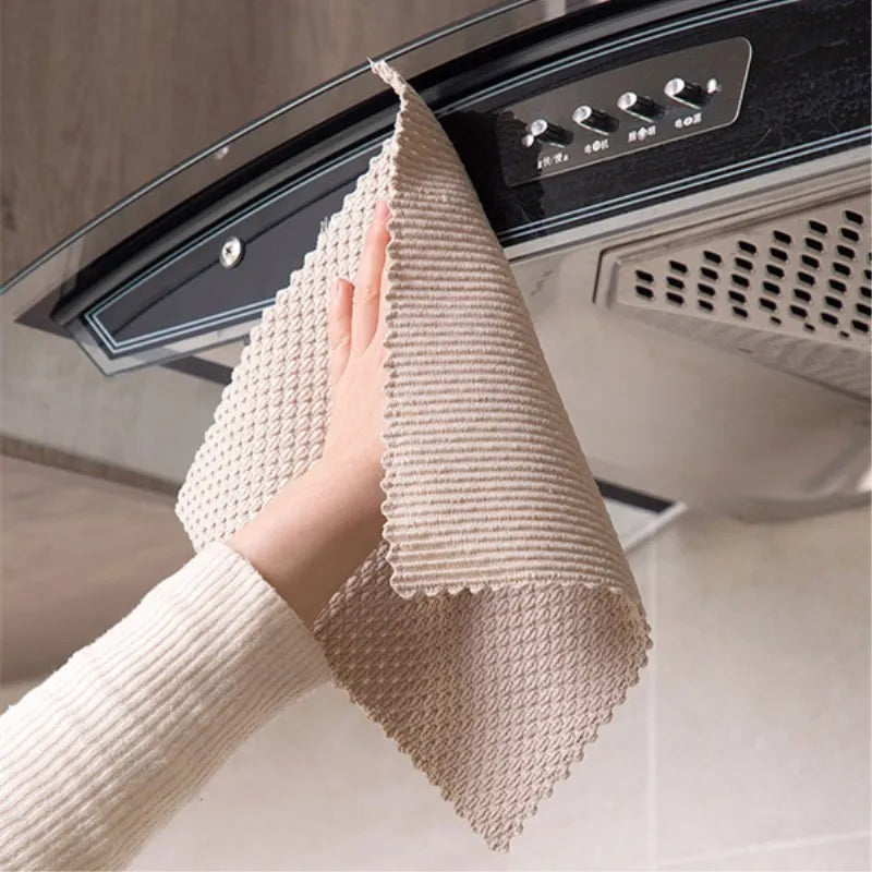 Home microfiber towels for kitchen Absorbent thicker cloth for cleaning Micro fiber wipe table kitchen towel Kitchen Anti-grease by eprolo