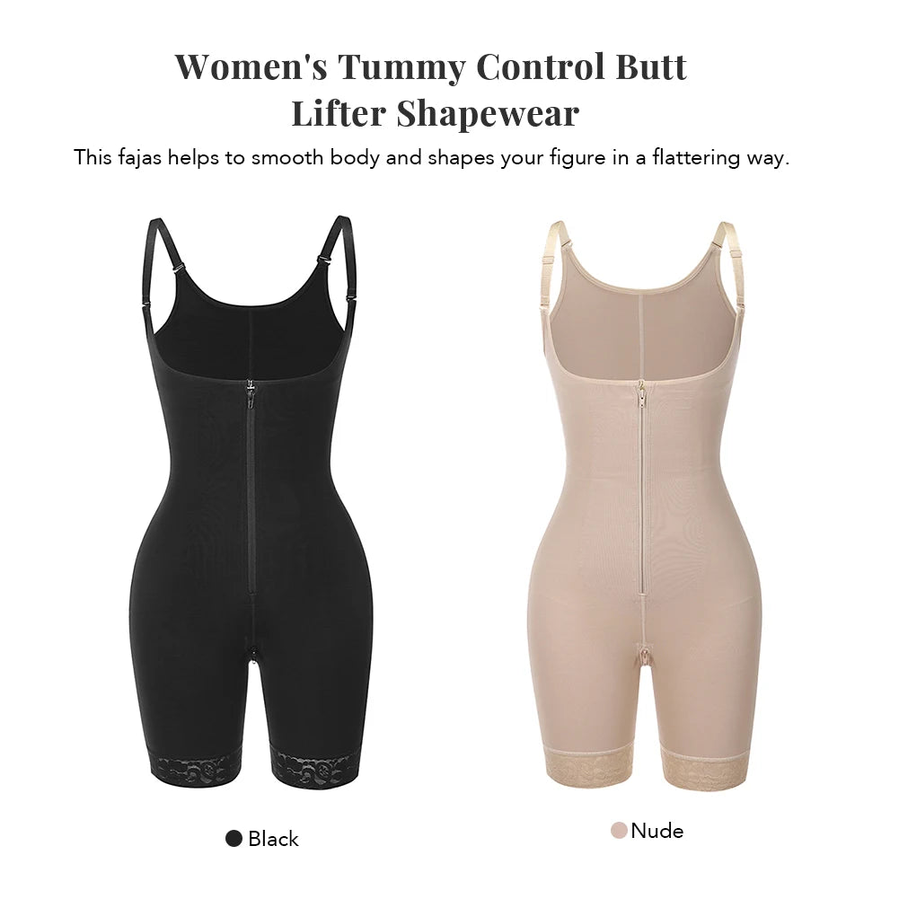 Straps Full Body Shaper Tummy Slimming Postpartum Stage 3 Girdle Push Up Butt Lifter Shapewear by DERILUJA LLC