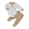 Hot Selling Drop Shipping Baby Romper Two Pieces Baby Set Wholesale New Born Baby Wear by DERILUJA LLC