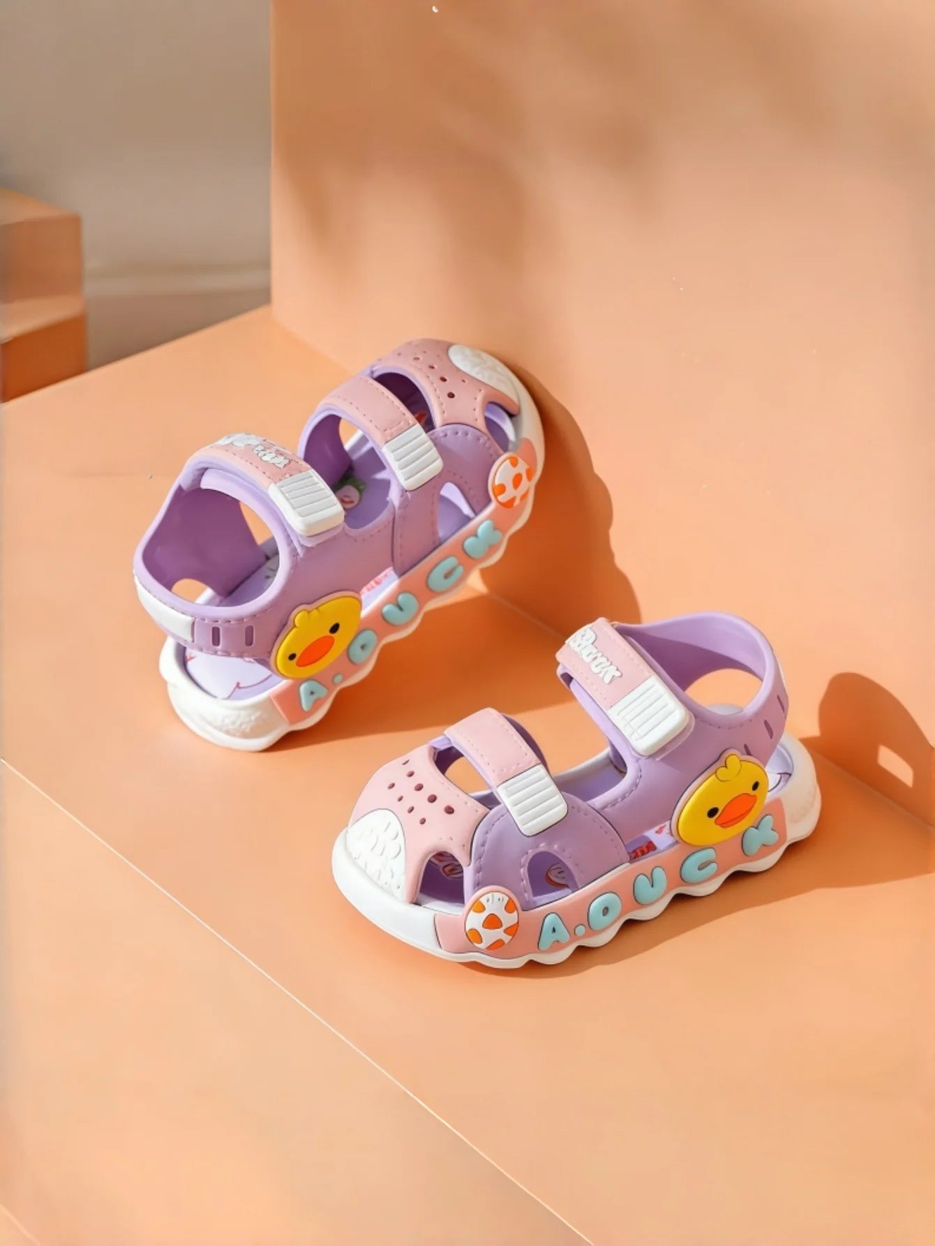 Unisex Baby Sandals Spring New Open Toe Fashion Breathable Cartoon Animation Beach Shoes Soft Sole Non-slip Toddler Shoes by DERILUJA LLC