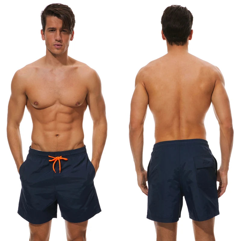 Summer Swim Pants Male Athletic Running Gym Quick Dry Swimsuit Size 4XL by DERILUJA LLC