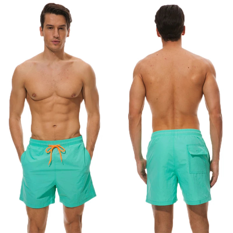 Summer Swim Pants Male Athletic Running Gym Quick Dry Swimsuit Size 4XL by DERILUJA LLC