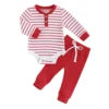 Hot Selling Drop Shipping Baby Romper Two Pieces Baby Set Wholesale New Born Baby Wear by DERILUJA LLC