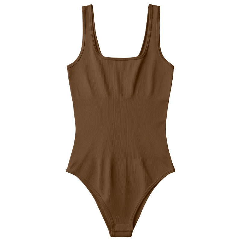 Hot Selling Sleeveless Workout Clothing Women Sport Jumpsuits Tight Bodysuits by DERILUJA LLC