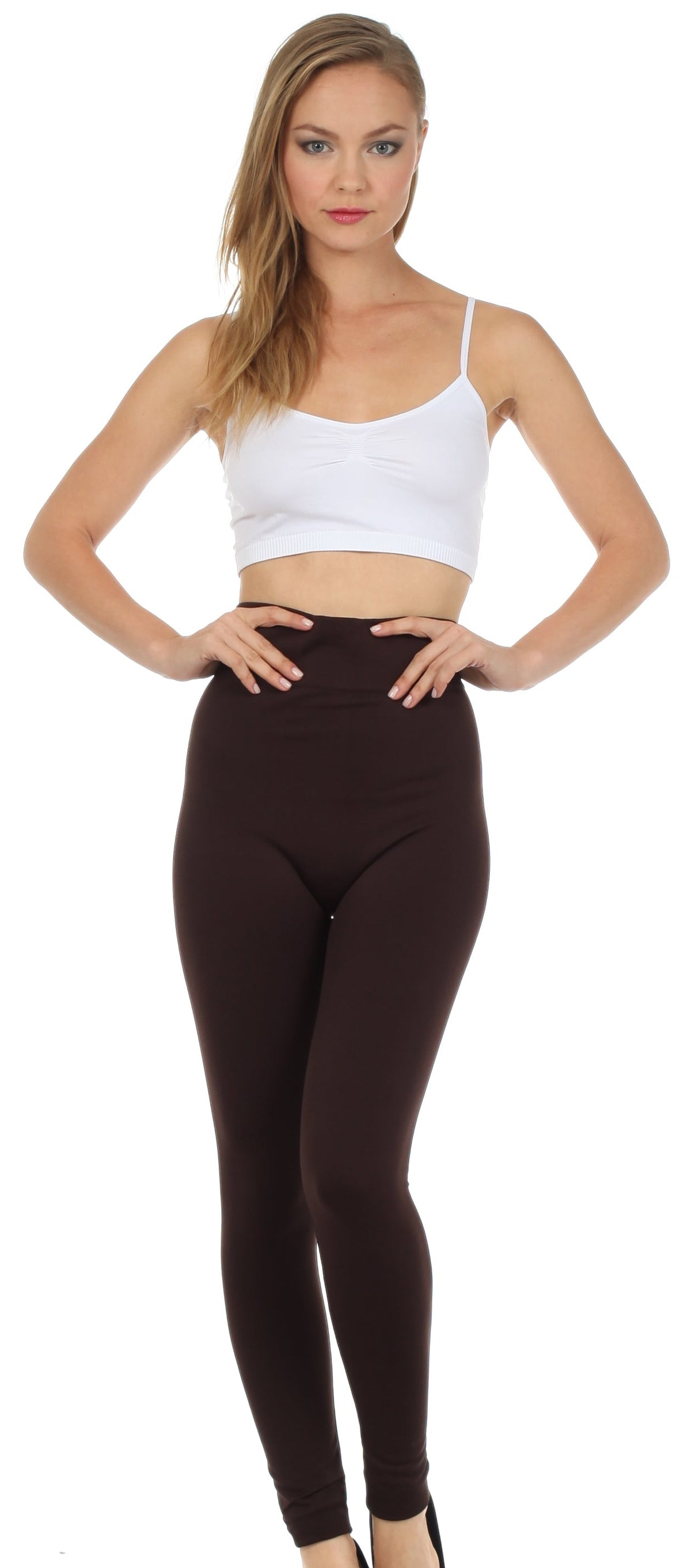 Sakkas Warm Soft Fleece Lined High Waist Leggings by Sakkas Store