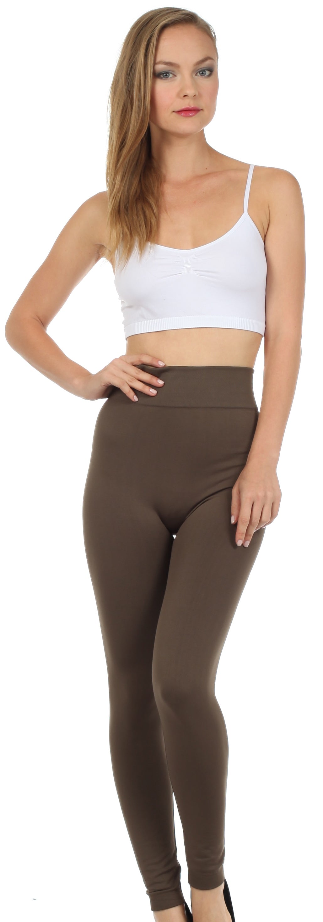 Sakkas Warm Soft Fleece Lined High Waist Leggings by Sakkas Store