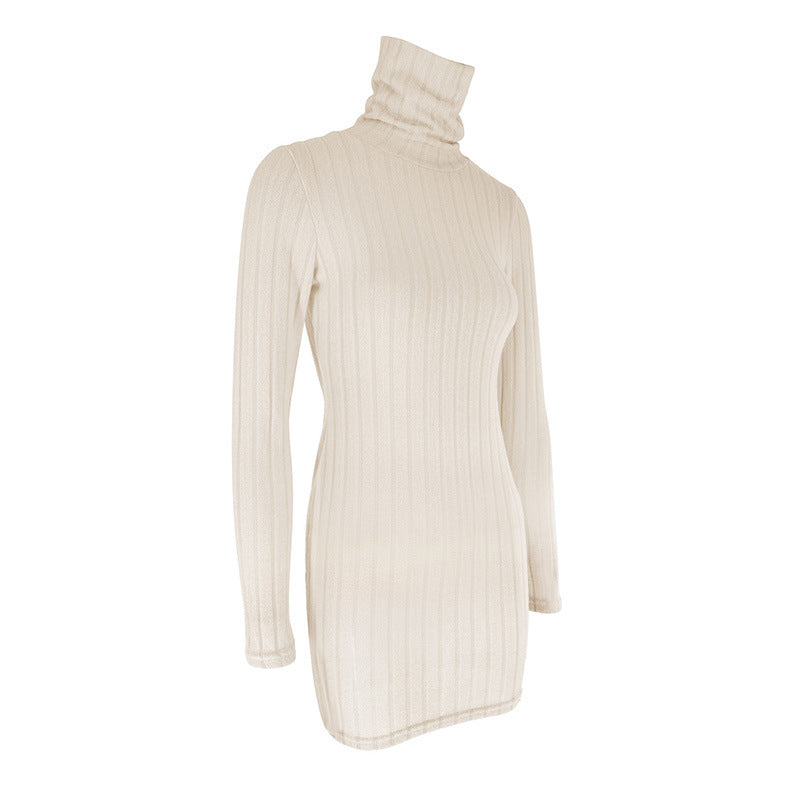 Women’s long-sleeve bodycon mini dress by DERILUJA LLC
