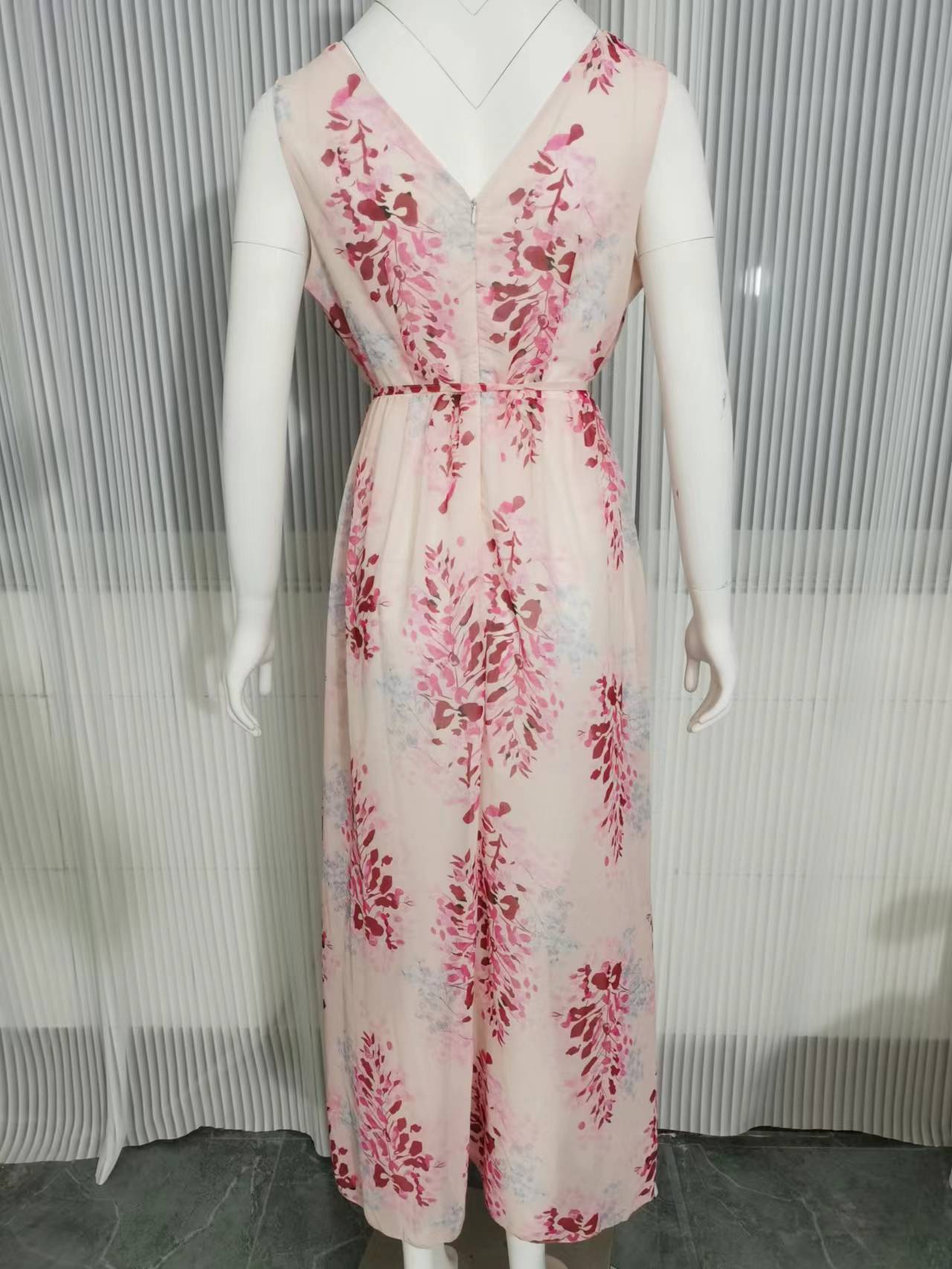 Dress Summer 2023 New Independent Station Wish Amazon Chiffon Print Strap Skirt Foreign Trade Women's Skirt by DERILUJA LLC