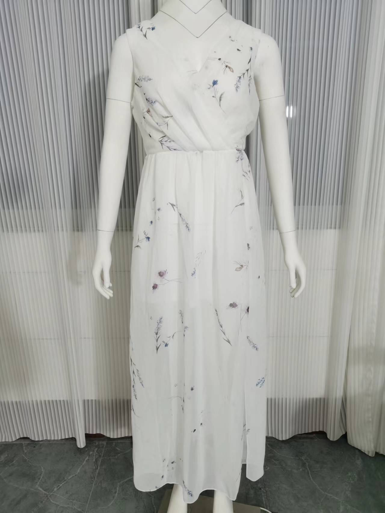 Dress Summer 2023 New Independent Station Wish Amazon Chiffon Print Strap Skirt Foreign Trade Women's Skirt by DERILUJA LLC