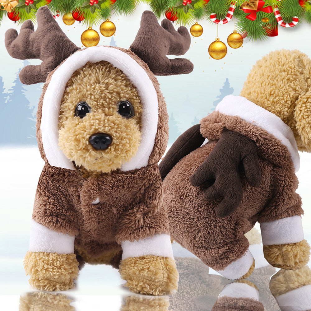 Cross-Border Pet Dog Clothes, Cat Autumn and Winter Four-Legged Cotton Coat, Cartoon Transformation Clothing, Cat Clothing, Dog Clothing Supplies by DERILUJA LLC