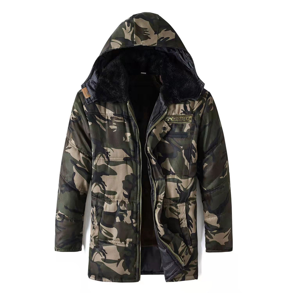 Men’s Fleece-Lined Camouflage Winter Work Jacket – Multiple Styles