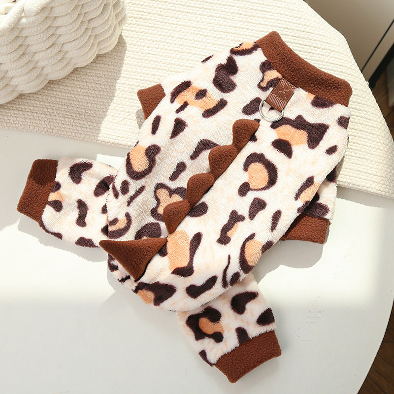 Cross-Border Pet Dog Clothes, Cat Autumn and Winter Four-Legged Cotton Coat, Cartoon Transformation Clothing, Cat Clothing, Dog Clothing Supplies by DERILUJA LLC