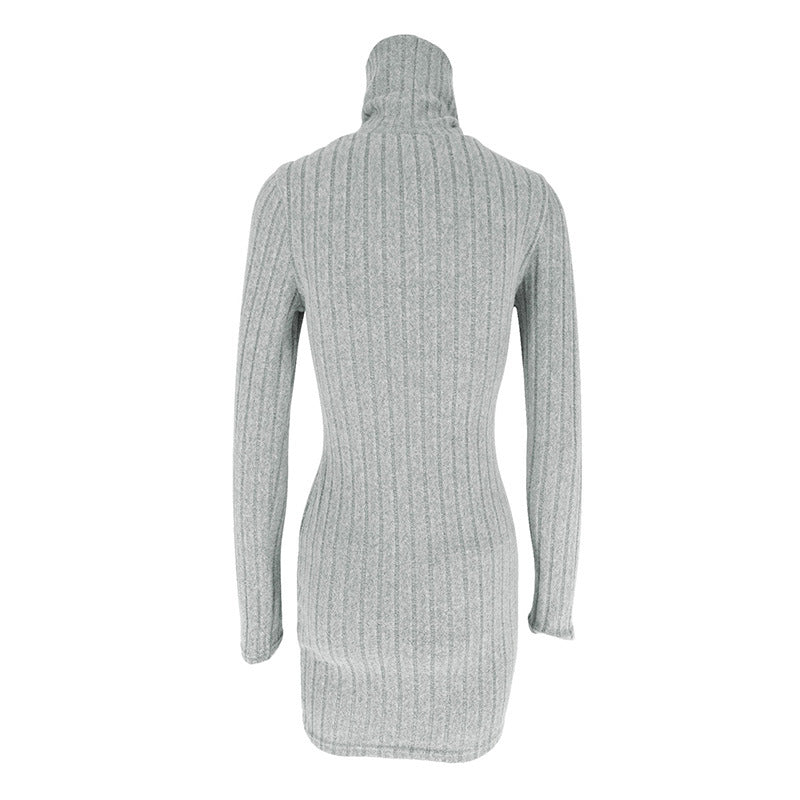 Women’s long-sleeve bodycon mini dress by DERILUJA LLC