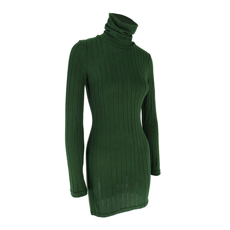 Women’s long-sleeve bodycon mini dress by DERILUJA LLC