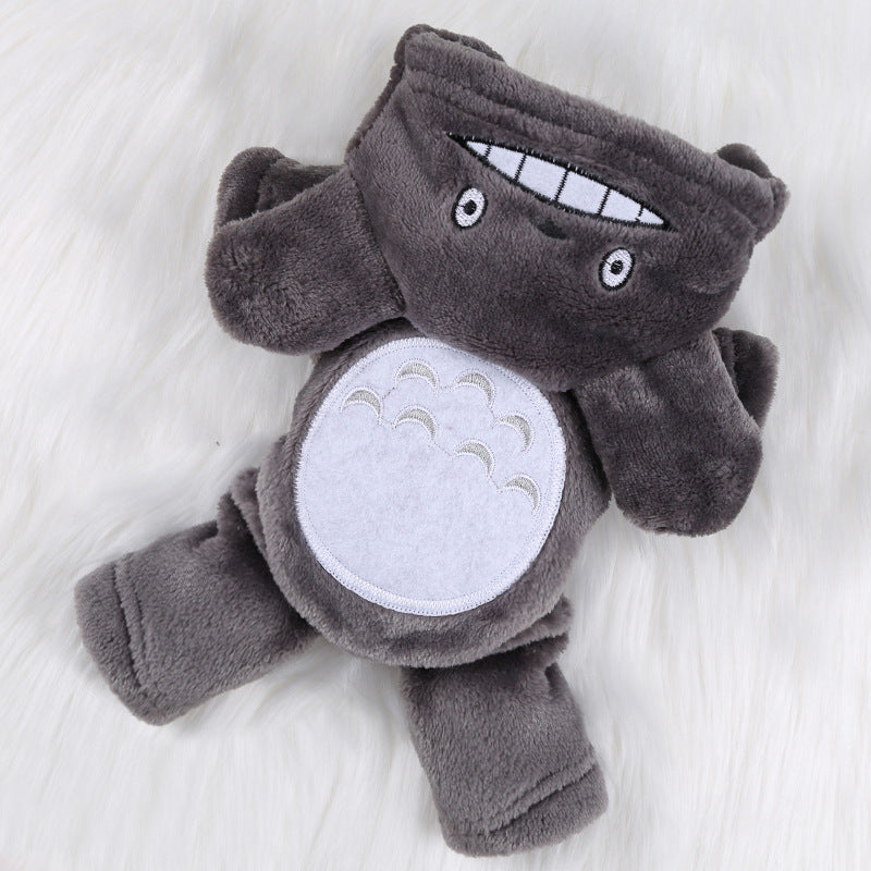 Cross-Border Pet Dog Clothes, Cat Autumn and Winter Four-Legged Cotton Coat, Cartoon Transformation Clothing, Cat Clothing, Dog Clothing Supplies by DERILUJA LLC