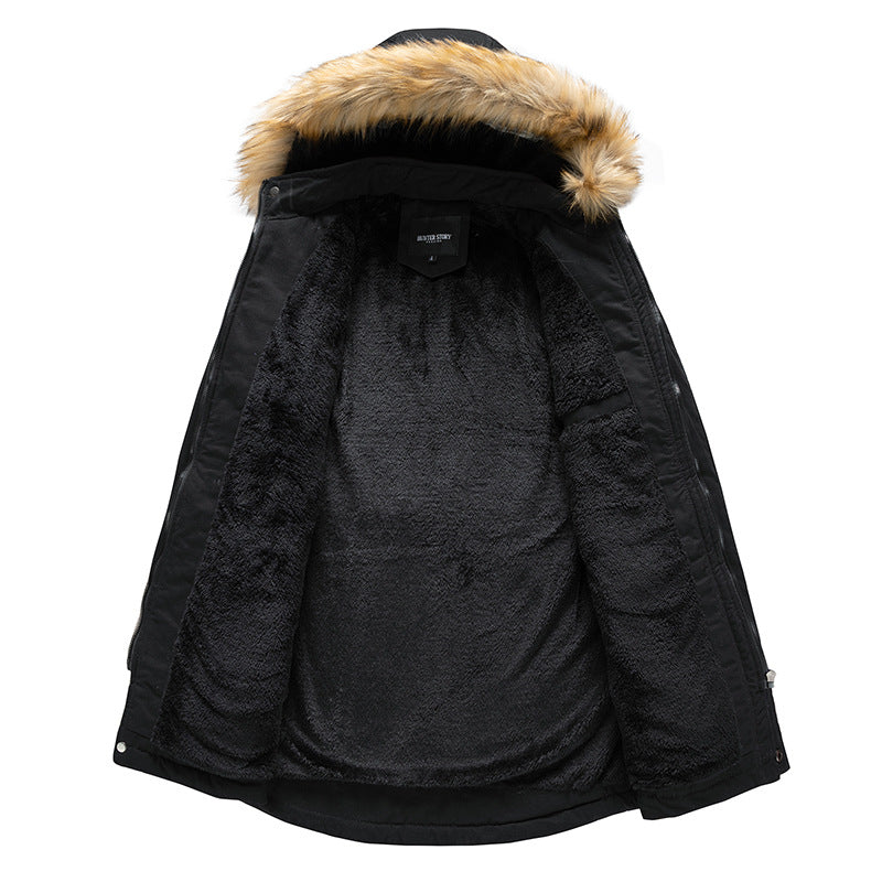 Men’s Long Washed Jacket – Casual Fall & Winter Coat