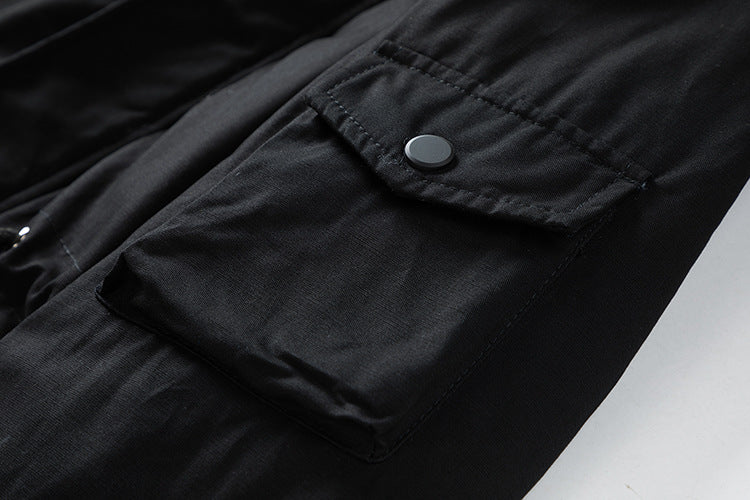 Men’s Long Washed Jacket – Casual Fall & Winter Coat