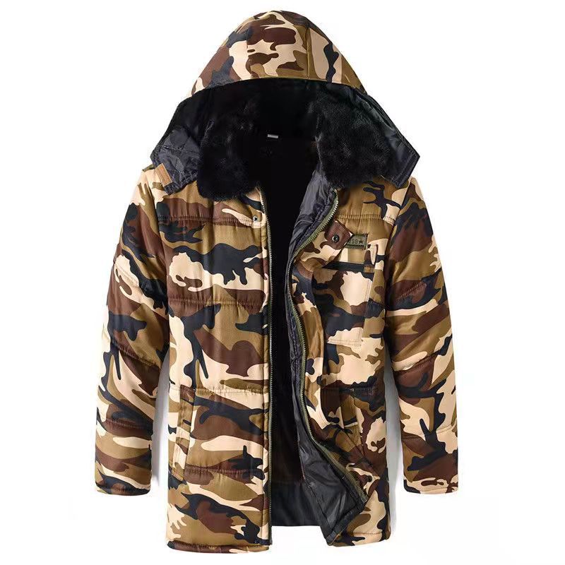 Men’s Fleece-Lined Camouflage Winter Work Jacket – Multiple Styles