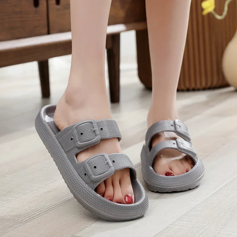 Comwarm New Women's Platform Slippers Outdoor Women's Sandals With Adjustable Buckle Summer Eva Soft Light Women Beach Slippers 2026 by DERILUJA LLC