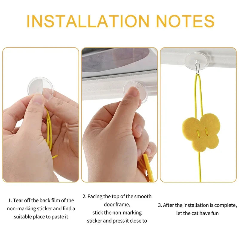 Interactive Cat Hanging Simulation Cat Toy Funny Self-hey Interactive Toy for Kitten Playing Teaser Wand Toy Cat Supplies by DERILUJA LLC