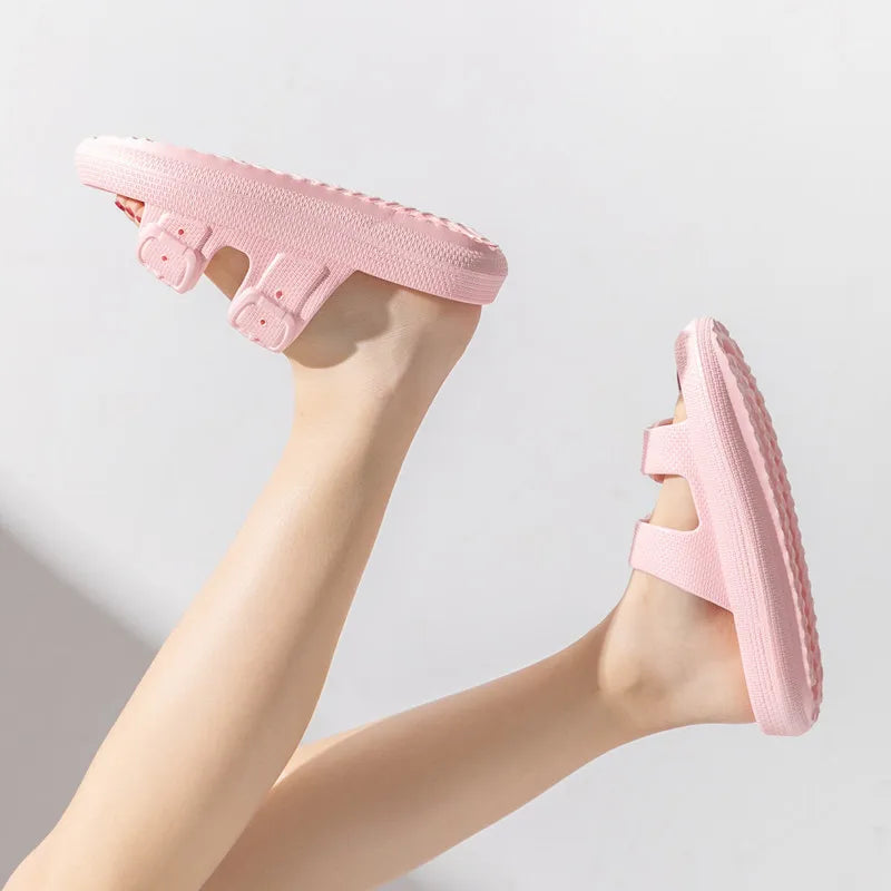 Comwarm New Women's Platform Slippers Outdoor Women's Sandals With Adjustable Buckle Summer Eva Soft Light Women Beach Slippers 2026 by DERILUJA LLC