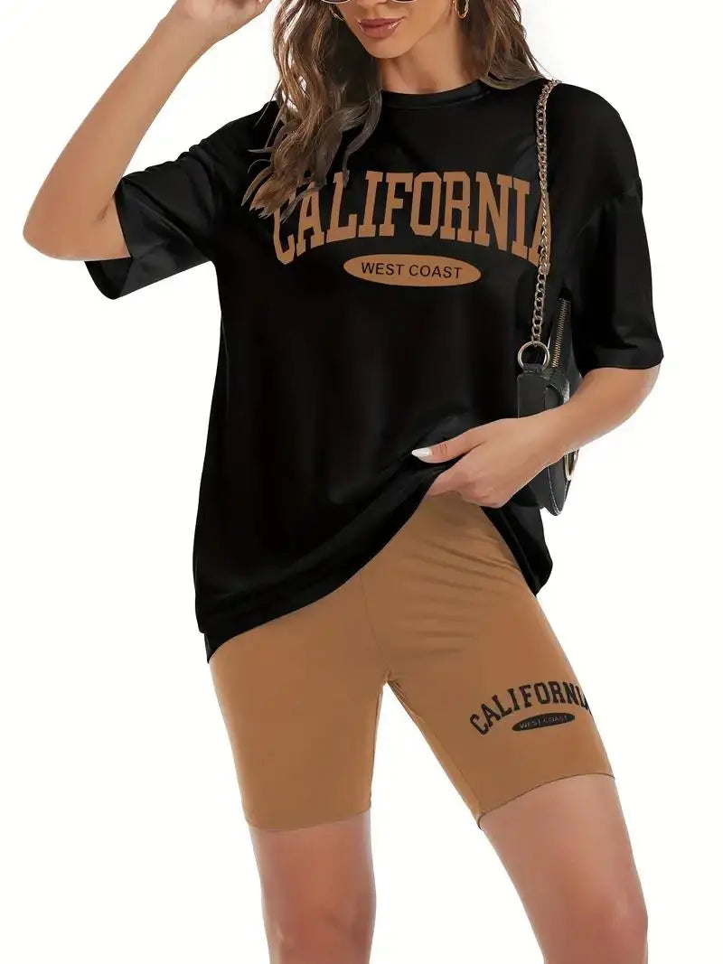 Califonia West Coast Printed T Shirt Women Cotton Loose Womens Tee Shirt Breathable Trend Tops Be Durable Female 2026 by DERILUJA LLC