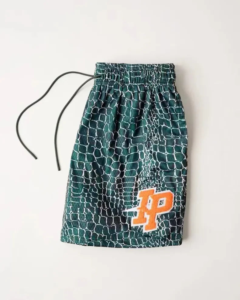 Mens Clothing IP Trend Casual Shorts Summer Fitness Sports Mesh Breathable Quick Dry Short Pants Man Beach Basketball Sweatpants by DERILUJA LLC