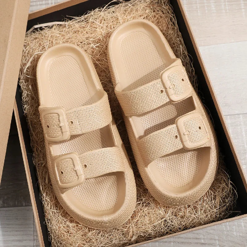 Comwarm New Women's Platform Slippers Outdoor Women's Sandals With Adjustable Buckle Summer Eva Soft Light Women Beach Slippers 2026 by DERILUJA LLC