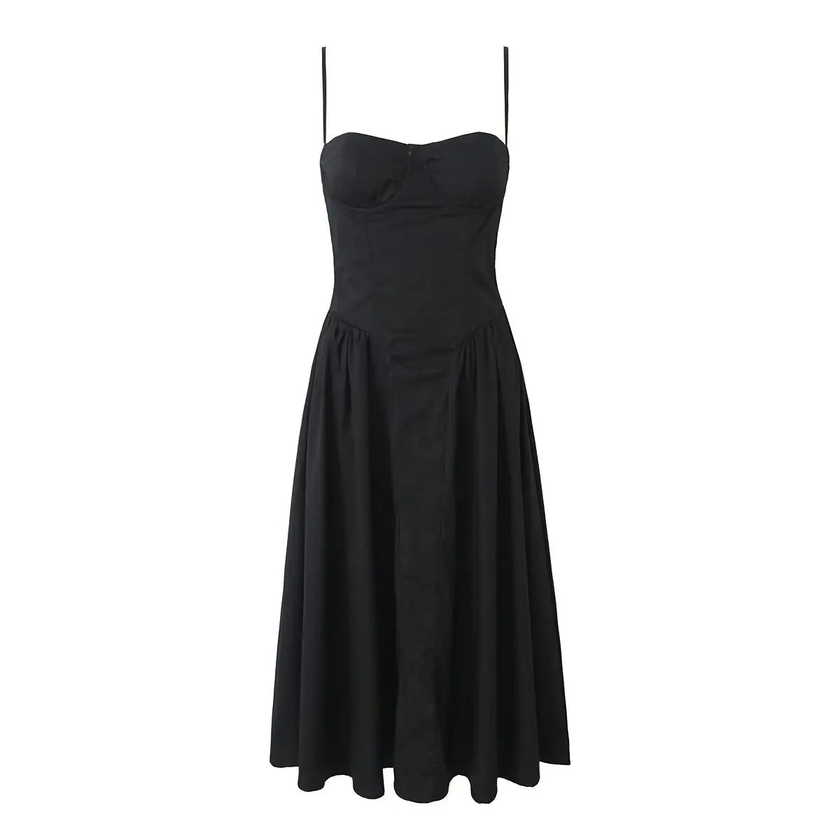 Dress Women Low Waist A-line Midi Holiday Summer Dresses Party Robe 2026 Vestido by DERILUJA LLC