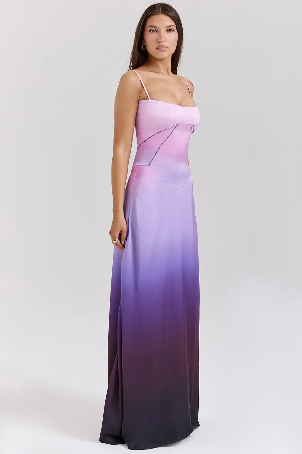 Women's new sexy slip dress slim backless dress long evening dress for women by DERILUJA LLC