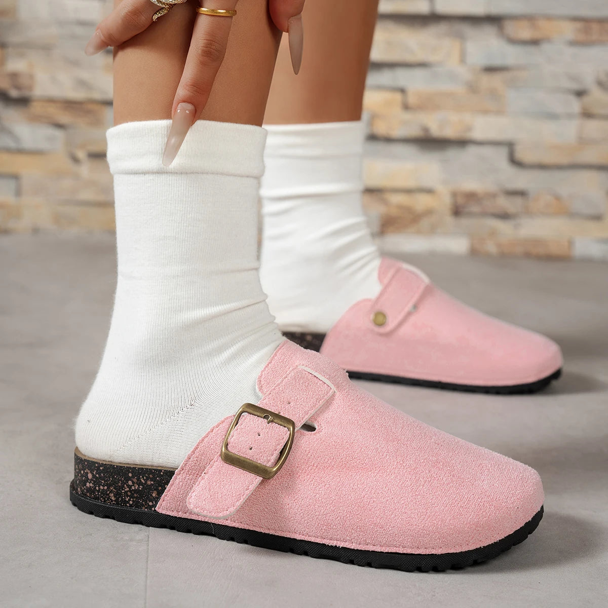 Spring and Autumn Elegant Baotou Sexy Flat Casual Shoes Fashionable Best Selling New Comfortable Plus Size Women's Shoes by DERILUJA LLC