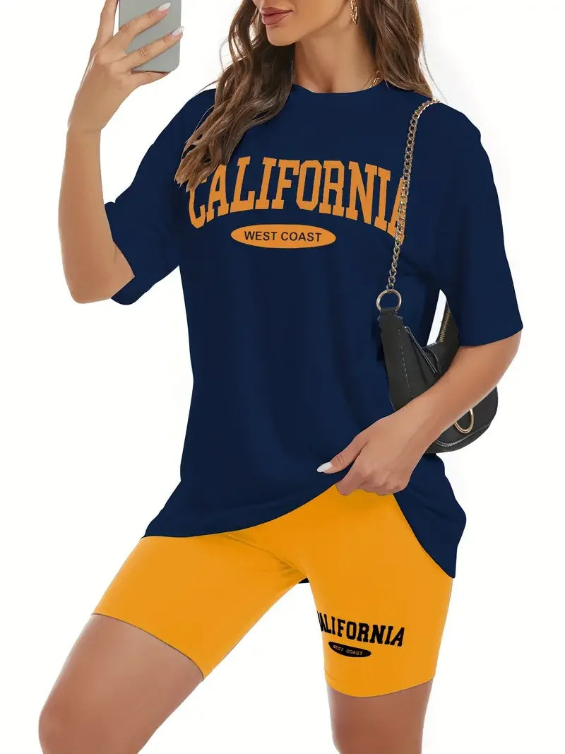 Califonia West Coast Printed T Shirt Women Cotton Loose Womens Tee Shirt Breathable Trend Tops Be Durable Female 2026 by DERILUJA LLC