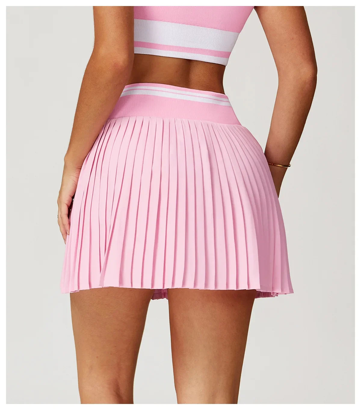 Summer Anti-Glare Tennis Skirts A-line Pleated Yoga Shorts Skirts Women High Waist Sports Fitness Skirt Gym Workout Sportswear by DERILUJA LLC
