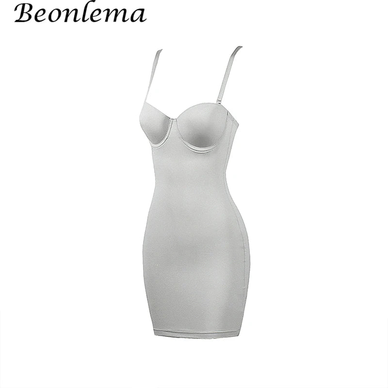 Short Bodycon Dress Backless Skinny Straps Solid Casual Sleeveless Summer High Waist Club Slim Mini Dresses Ladies Basic by DERILUJA LLC
