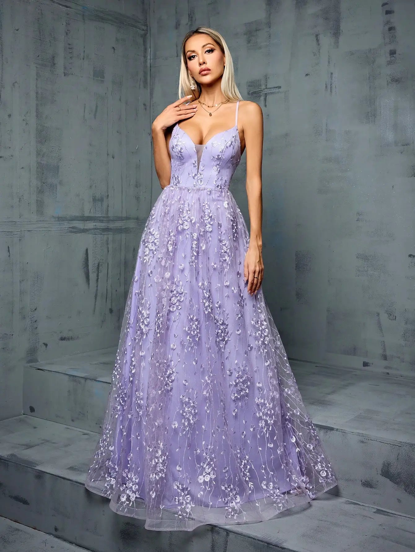backless full skirt Evening gown Ball dress Party dress Bridesmaid dress by DERILUJA LLC