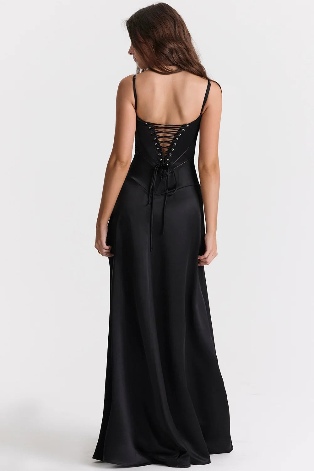 Women's new sexy slip dress slim backless dress long evening dress for women by DERILUJA LLC