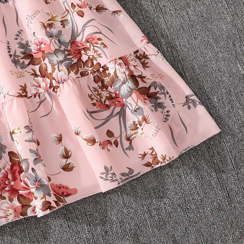 Kids Casual Dress for Girls 2026 New Spring Autumn Teenager Full Printing Long-Sleeved Dress Princess Dress Kids Daily Clothes by DERILUJA LLC
