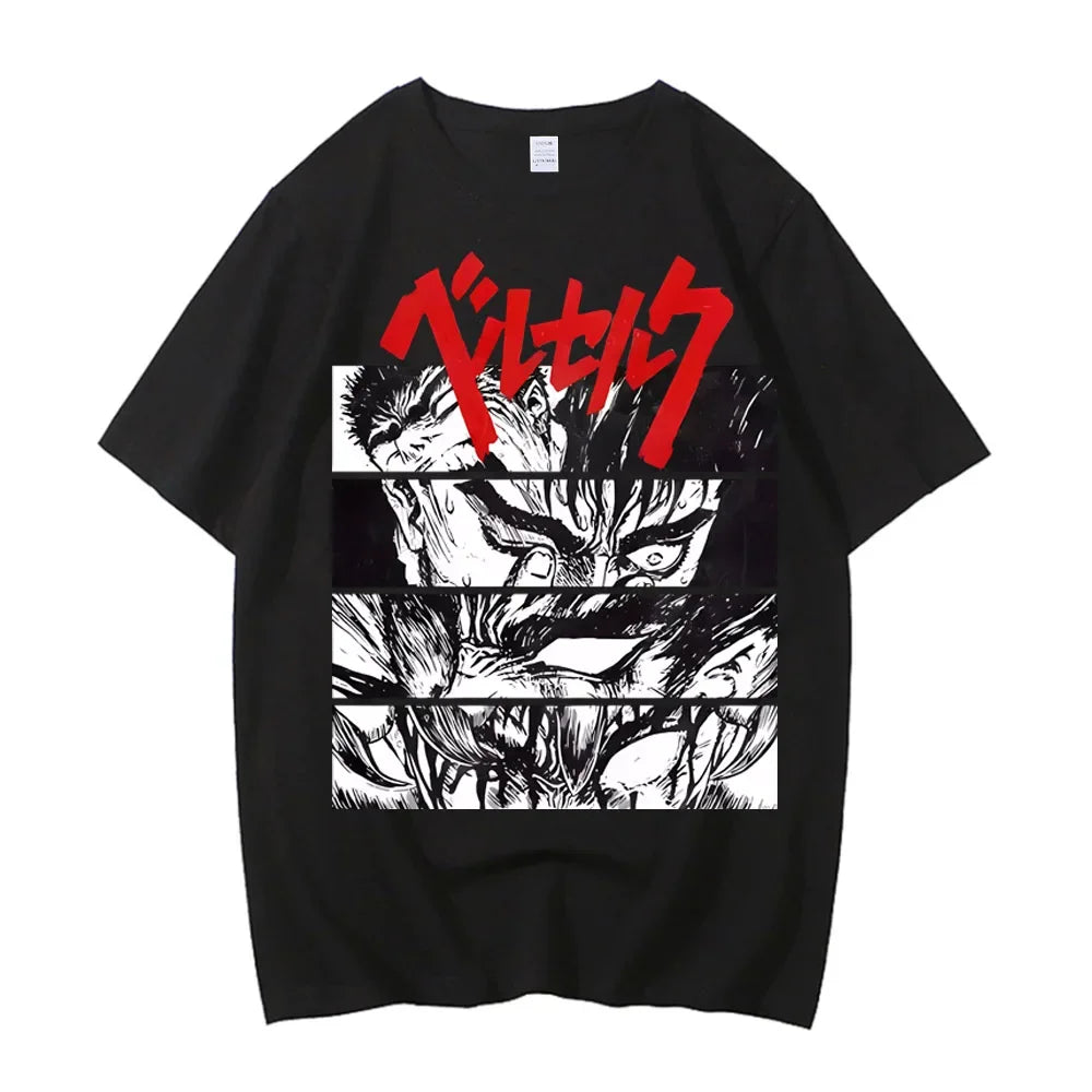 Anime Berserk T-shirt Summer Women's Short Sleeve T-shirt Printed Top 2026 Trendy T-shirt Fan Clothing Graphic T Shirts Y2K Tops by DERILUJA LLC