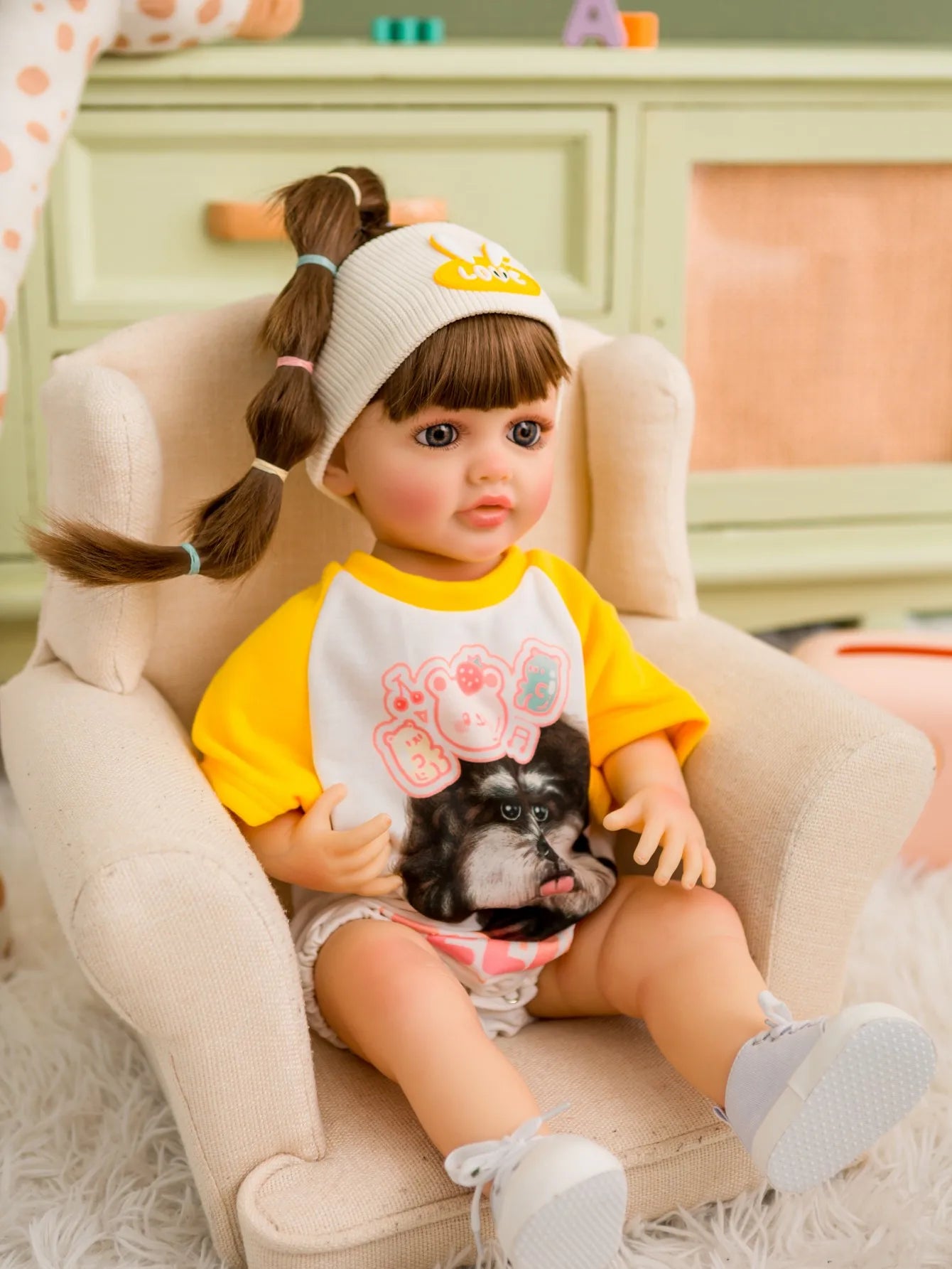 Doll Clothes Reborn Baby Dolls Clothes Dress For 55cm Reborn Doll DIY Handmade Princess Dress Dolls Accessories Kid Toy Gifts by DERILUJA LLC