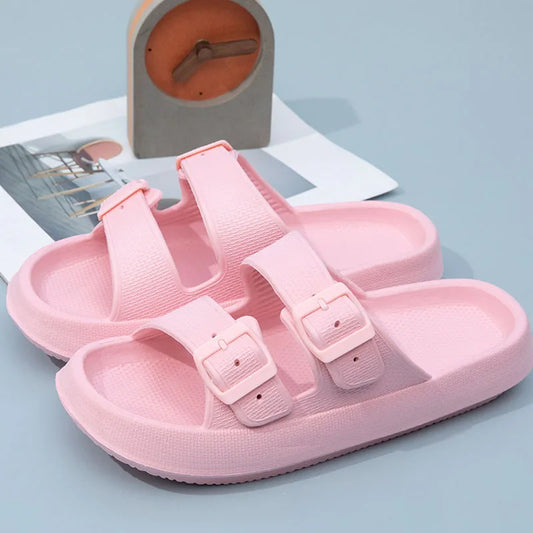 Comwarm New Women's Platform Slippers Outdoor Women's Sandals With Adjustable Buckle Summer Eva Soft Light Women Beach Slippers 2026 by DERILUJA LLC