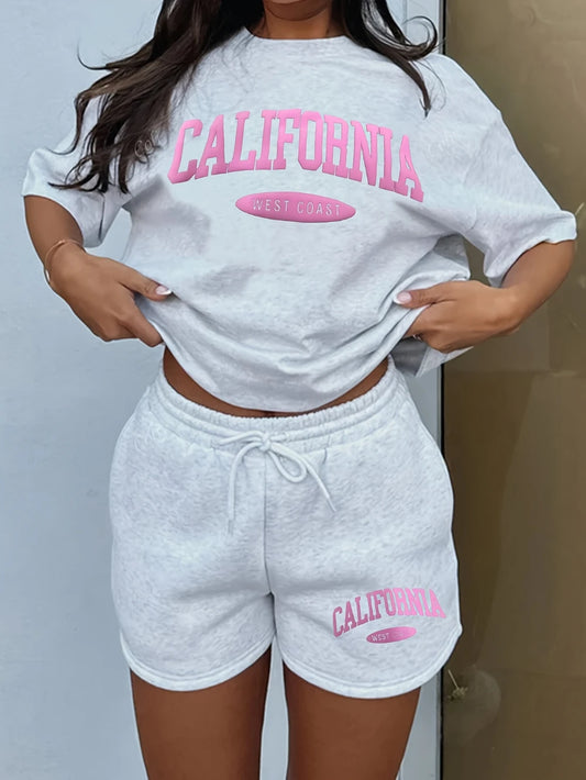 2026 New Loose-Fit S Shorts with Moon Pattern Simple and Stylish Print Design Elegant Casual and Versatile Loose Pants by DERILUJA LLC