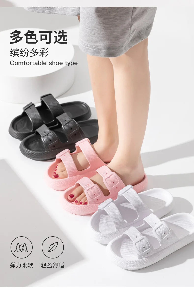 Comwarm New Women's Platform Slippers Outdoor Women's Sandals With Adjustable Buckle Summer Eva Soft Light Women Beach Slippers 2026 by DERILUJA LLC