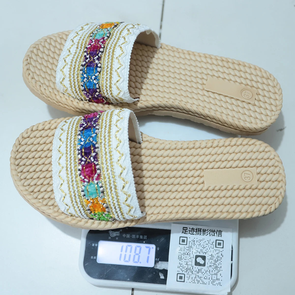 2026 New Summer Women Slippers Beach Fashion Sandals Ethnic Style Round Toe Casual Comfortable Flat Slippers Women Big Size 43 by DERILUJA LLC