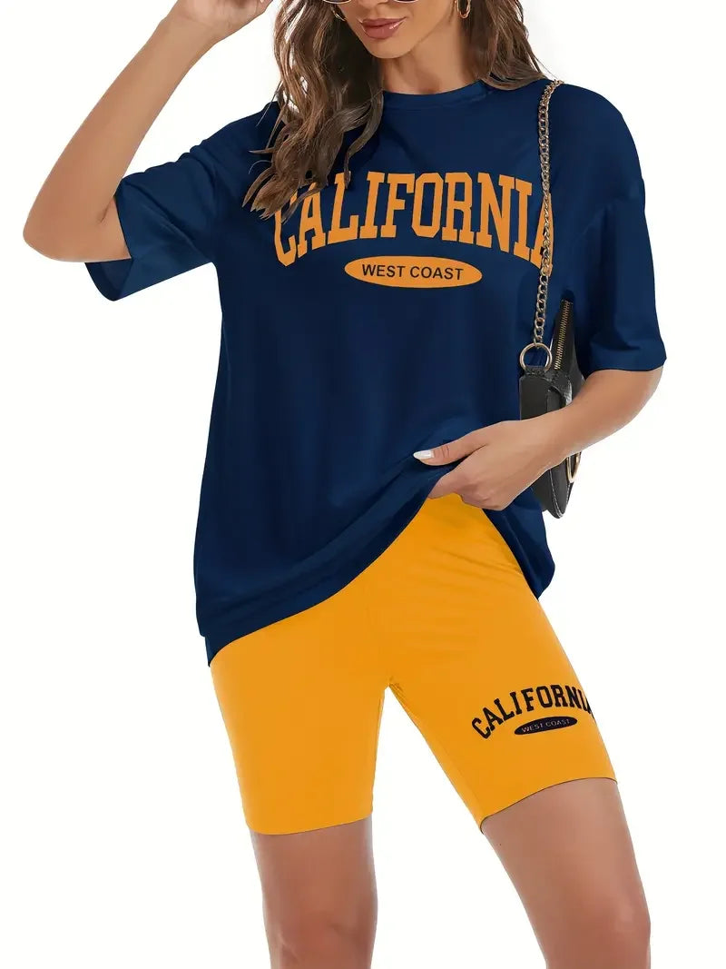 Califonia West Coast Printed T Shirt Women Cotton Loose Womens Tee Shirt Breathable Trend Tops Be Durable Female 2026 by DERILUJA LLC