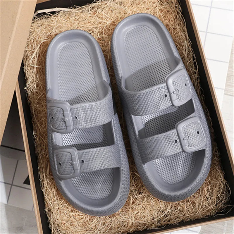 Comwarm New Women's Platform Slippers Outdoor Women's Sandals With Adjustable Buckle Summer Eva Soft Light Women Beach Slippers 2026 by DERILUJA LLC