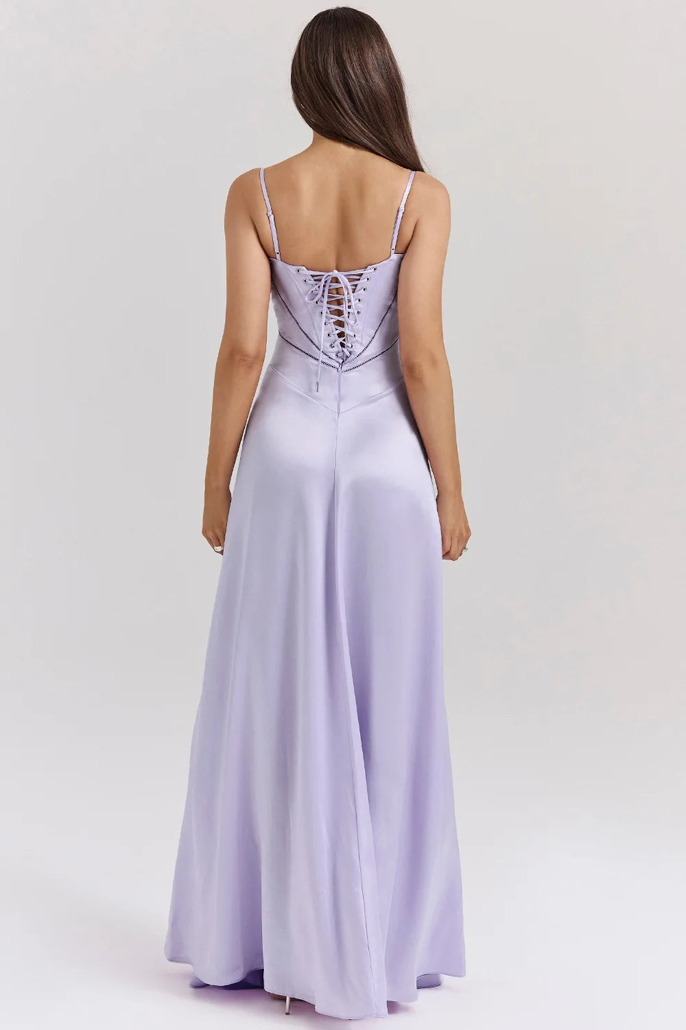 Women's new sexy slip dress slim backless dress long evening dress for women by DERILUJA LLC