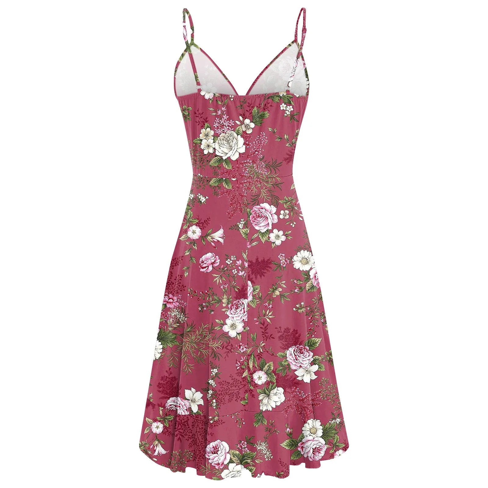 New 2026 Summer Rose print dress Women Mini Print Dress Casual Fashion Sleeveless Party Evening Mini Women's Dress Vestidos by DERILUJA LLC